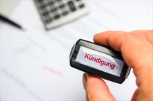 Kündigung-Stempel